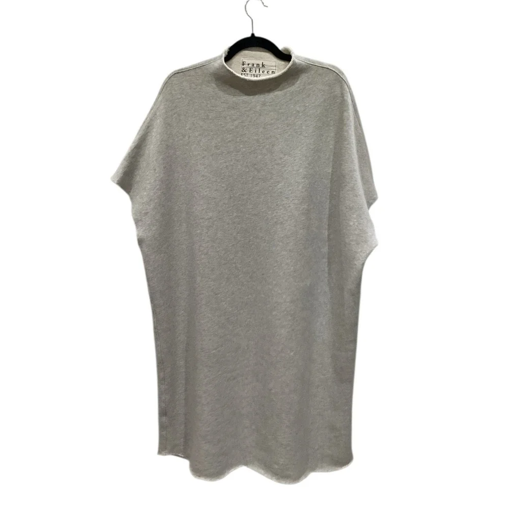 Frank &‎ Eileen Ella The Easiest Dress Triple Fleece Gray Melange Size XS Small
